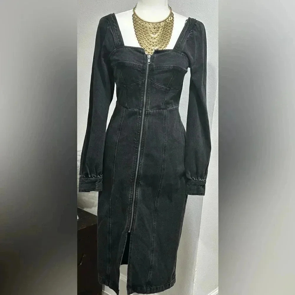 Future Collective Denim Dress‎ Size 4